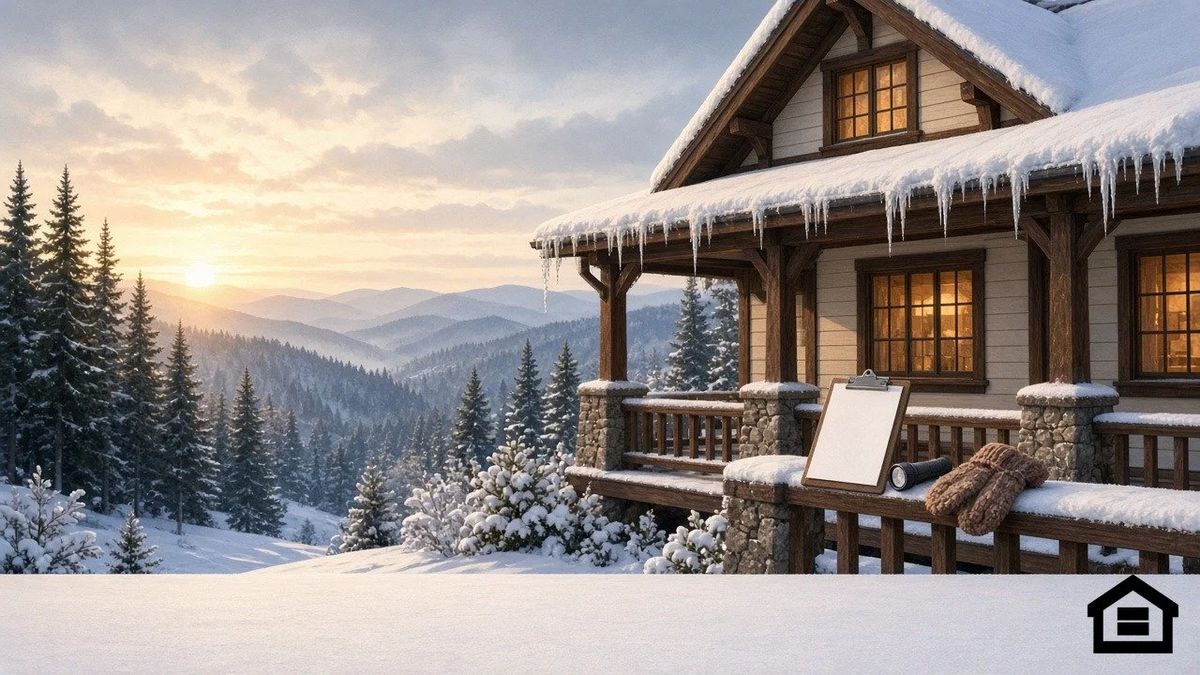 Illustration for the article Buying a Home in Winter? What an Inspection Can (and Can't) See Under the Snow
